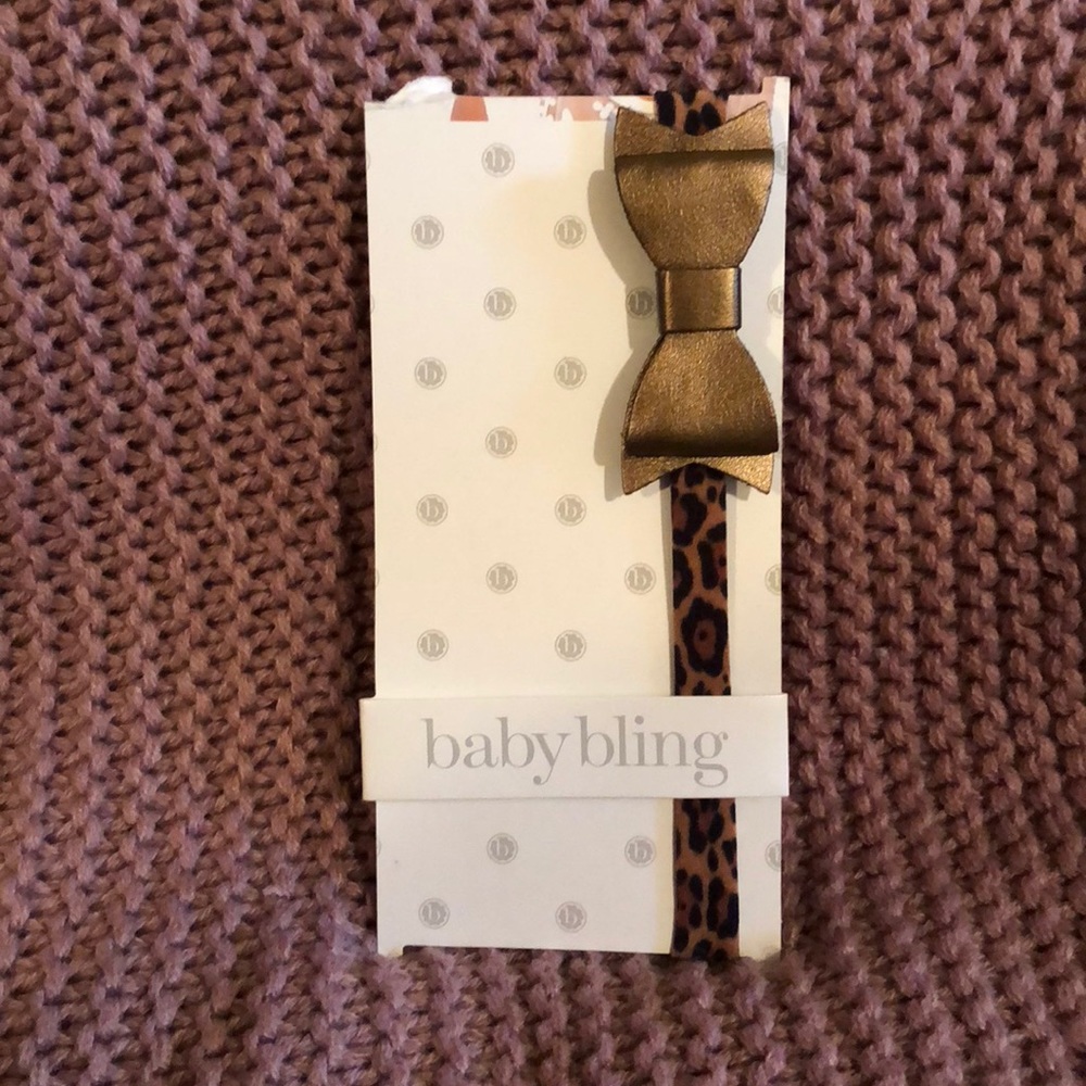 Baby Bling Leopard Bow Headband